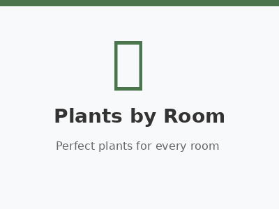 Plants by Room